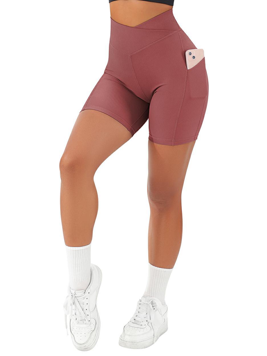 Crossover Sculpt Biker Shorts-Suuksess Women's Shorts for Running, Sports, Hiking - Lululemon Dupe, Gymshark Dupe, Fabletics Dupe