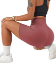 Crossover Sculpt Biker Shorts-Suuksess Women's Shorts for Running, Sports, Hiking - Lululemon Dupe, Gymshark Dupe, Fabletics Dupe