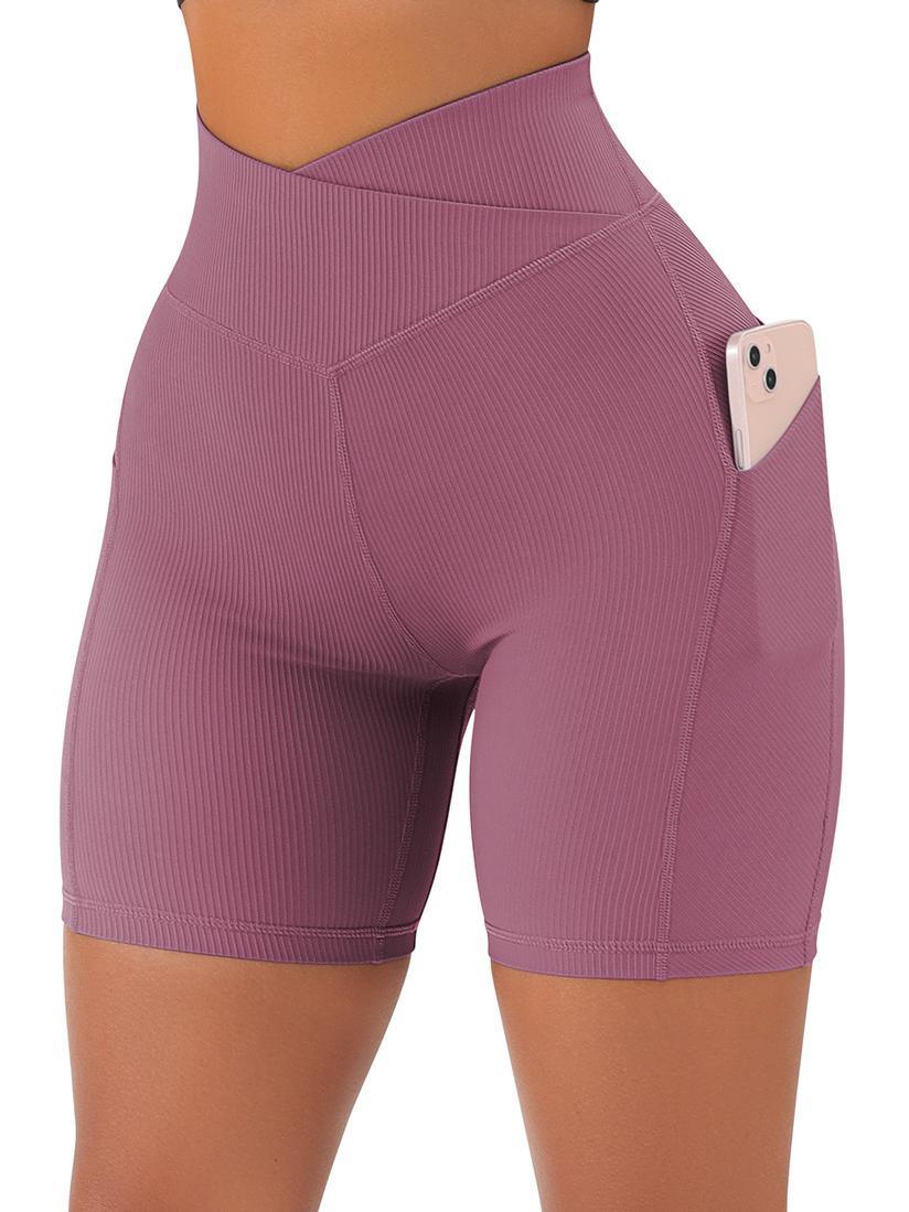 Crossover Sculpt Biker Shorts-Suuksess Women's Shorts for Running, Sports, Hiking - Lululemon Dupe, Gymshark Dupe, Fabletics Dupe
