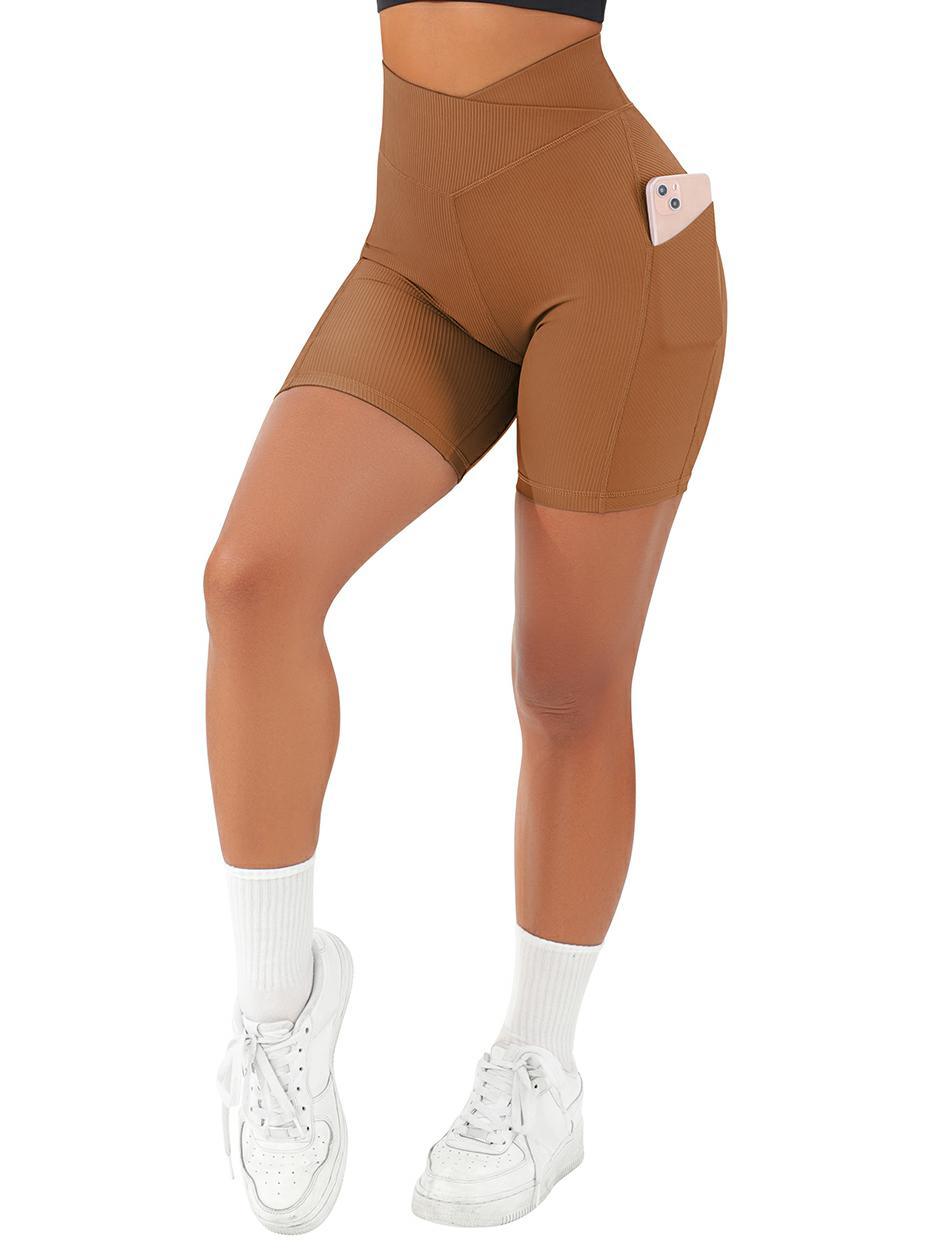 Crossover Sculpt Biker Shorts-Suuksess Women's Shorts for Running, Sports, Hiking - Lululemon Dupe, Gymshark Dupe, Fabletics Dupe