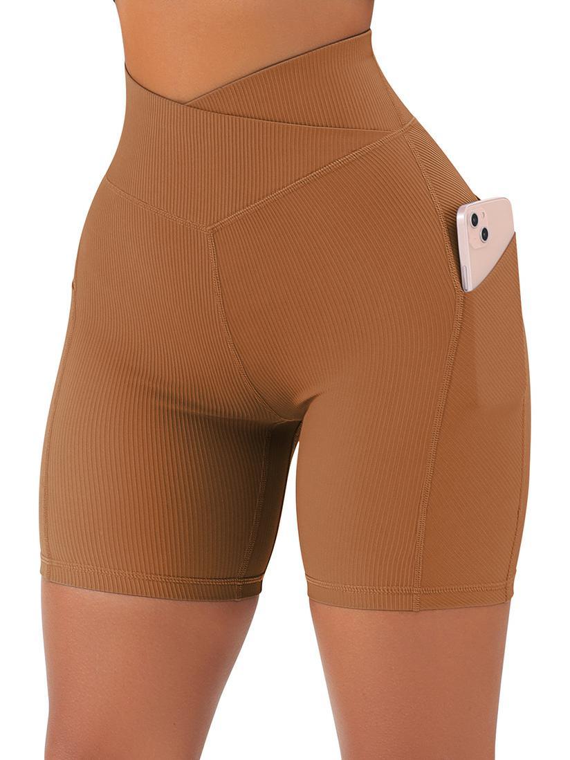 Crossover Sculpt Biker Shorts-Suuksess Women's Shorts for Running, Sports, Hiking - Lululemon Dupe, Gymshark Dupe, Fabletics Dupe