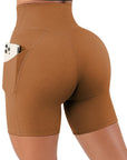 Crossover Sculpt Biker Shorts-Suuksess Women's Shorts for Running, Sports, Hiking - Lululemon Dupe, Gymshark Dupe, Fabletics Dupe