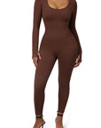 Suuksess Ribbed One-Piece Jumpsuits-Clothing-SUUKSESS