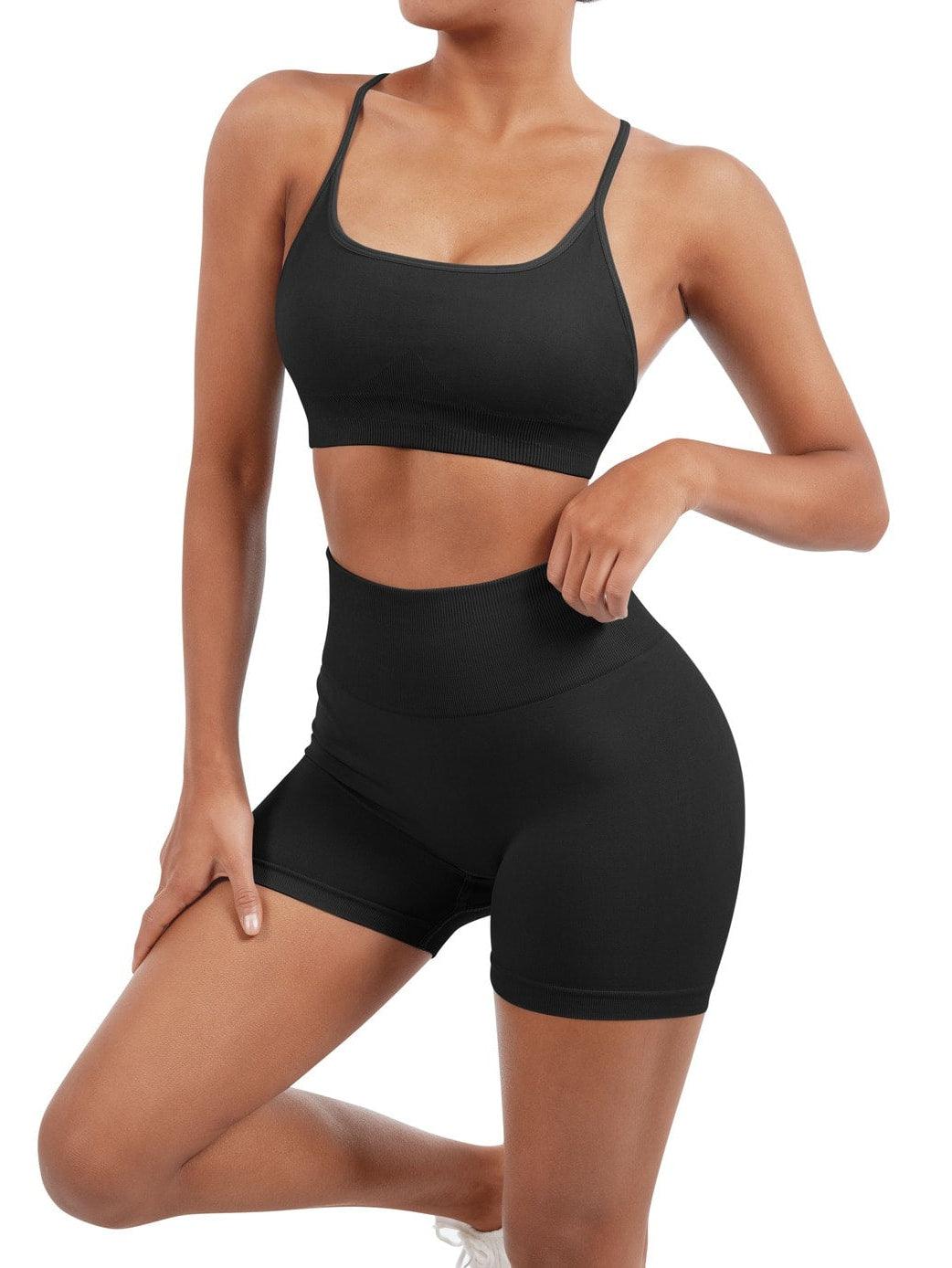Seamless Workout Set-Activewear-SUUKSESS-SUUKSESS