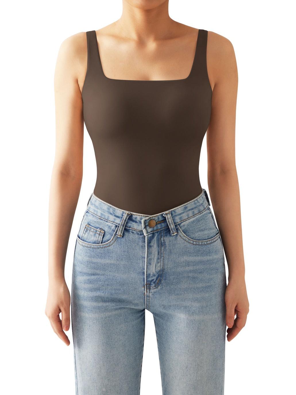 Buttery Soft Square Neck Bodysuit-SUUKSESS