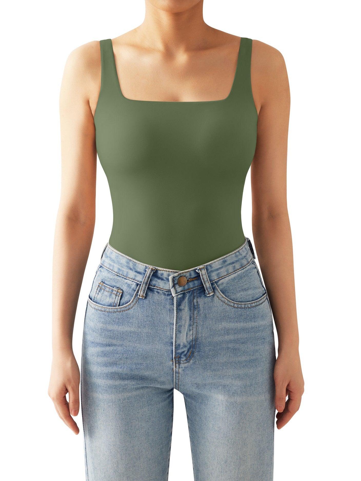 Buttery Soft Square Neck Bodysuit - SUUKSESS