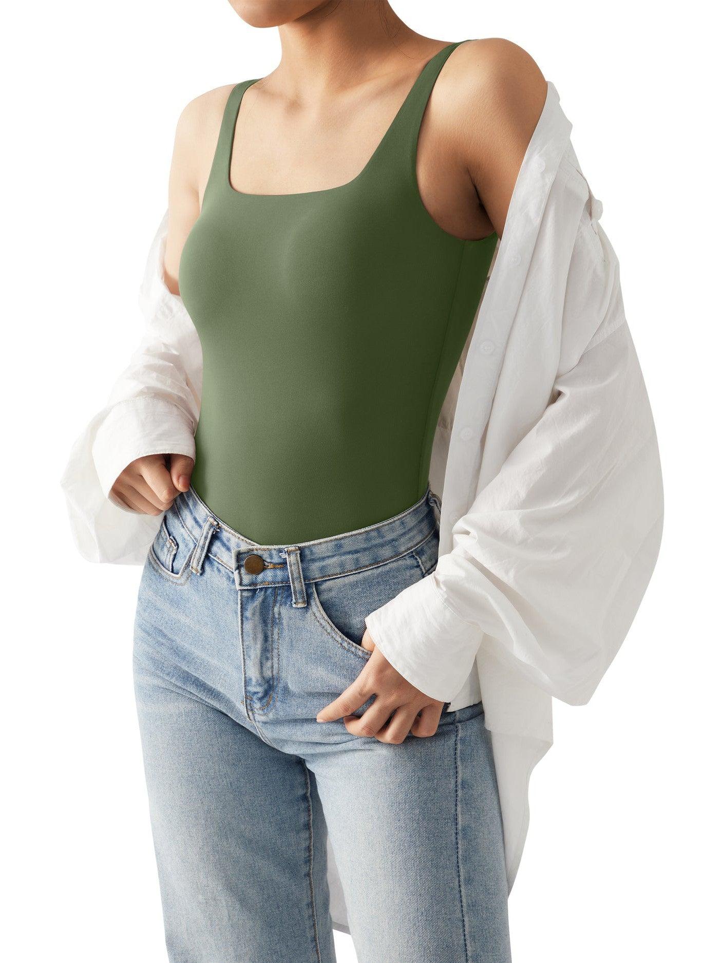 Buttery Soft Square Neck Bodysuit - SUUKSESS