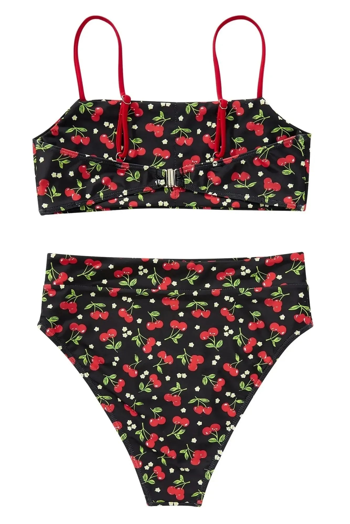 MOSHENGQI Women High Wasited Bikini Shoulder Strap 2 Piece High Cut String Swimsuits-Swimwear-SUUKSESS-SUUKSESS