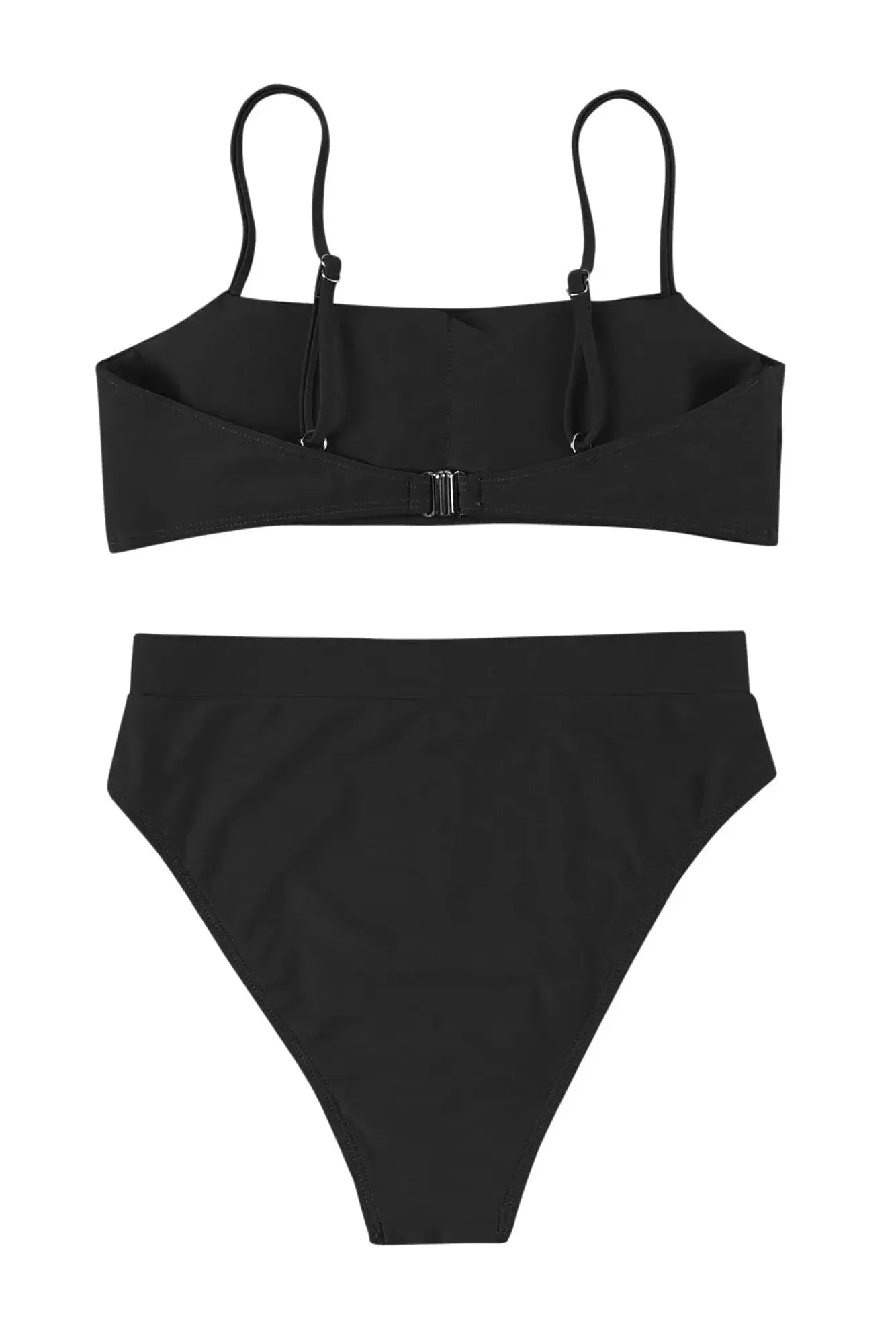 MOSHENGQI Women High Wasited Bikini Shoulder Strap 2 Piece High Cut String Swimsuits-Swimwear-SUUKSESS-SUUKSESS