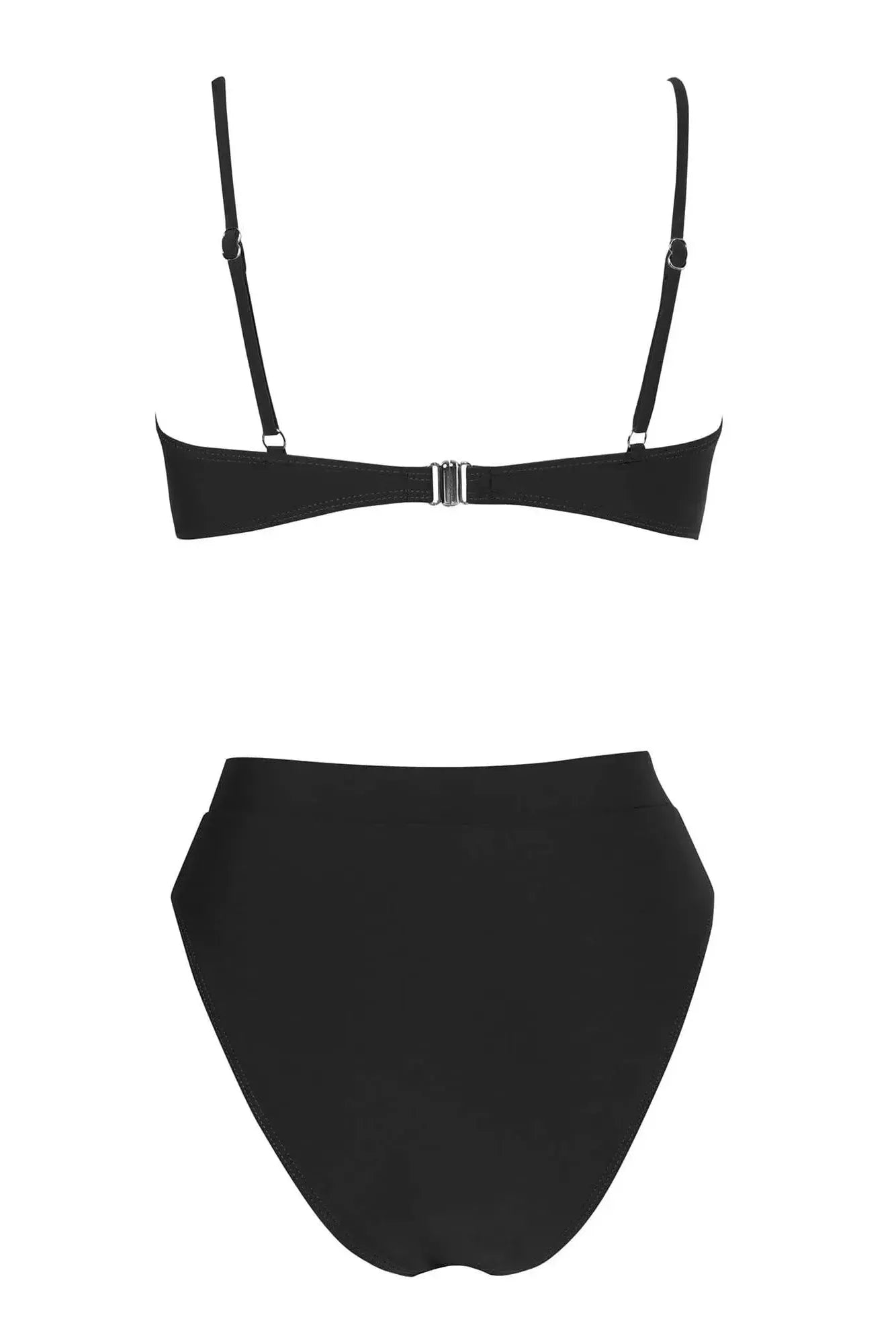 MOSHENGQI Women High Wasited Bikini Shoulder Strap 2 Piece High Cut String Swimsuits-Swimwear-SUUKSESS-SUUKSESS