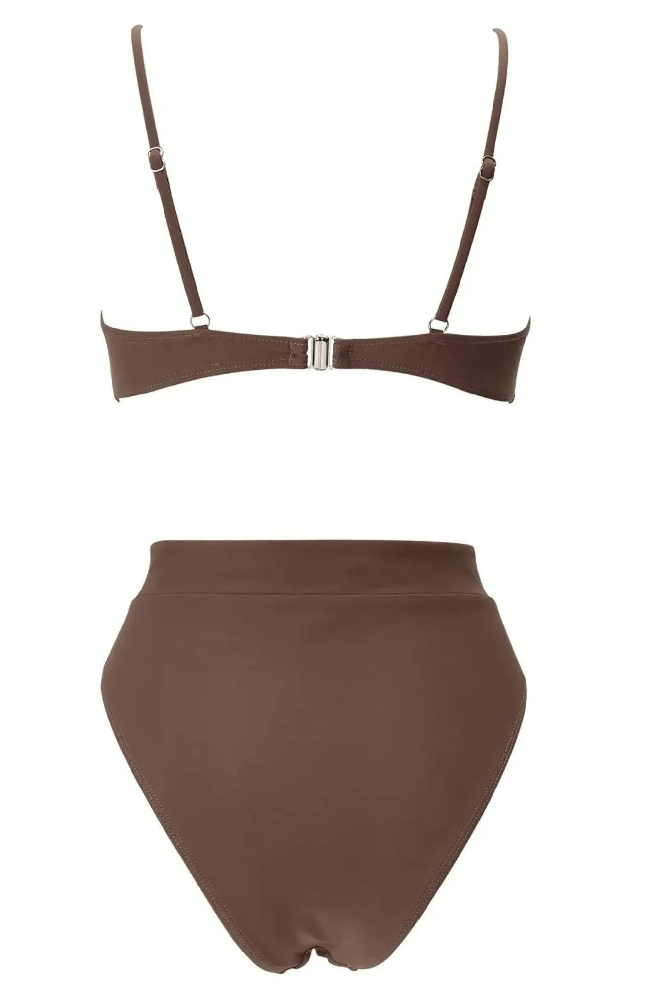 MOSHENGQI Women High Wasited Bikini Shoulder Strap 2 Piece High Cut String Swimsuits-Swimwear-SUUKSESS-SUUKSESS
