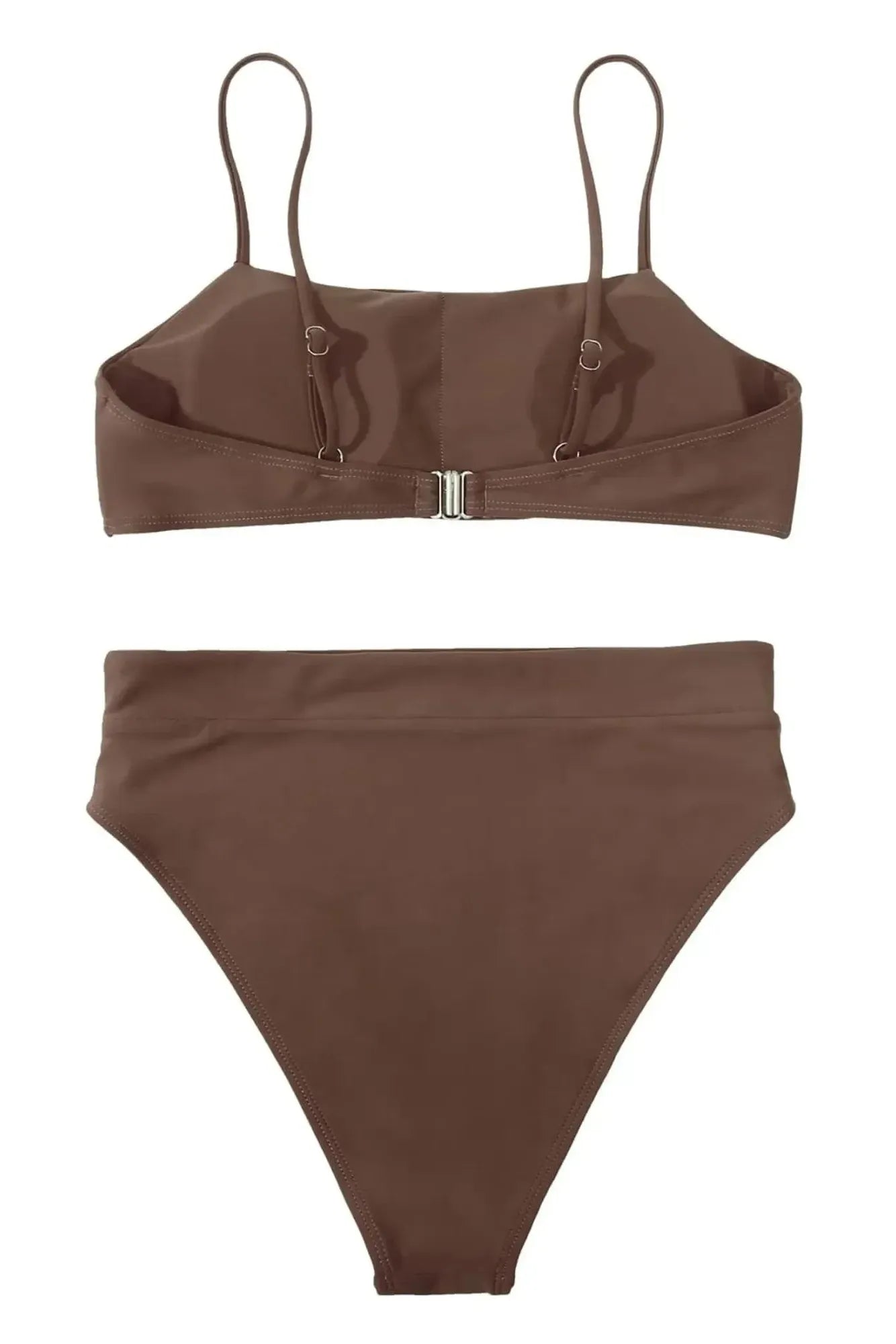 MOSHENGQI Women High Wasited Bikini Shoulder Strap 2 Piece High Cut String Swimsuits-Swimwear-SUUKSESS-SUUKSESS