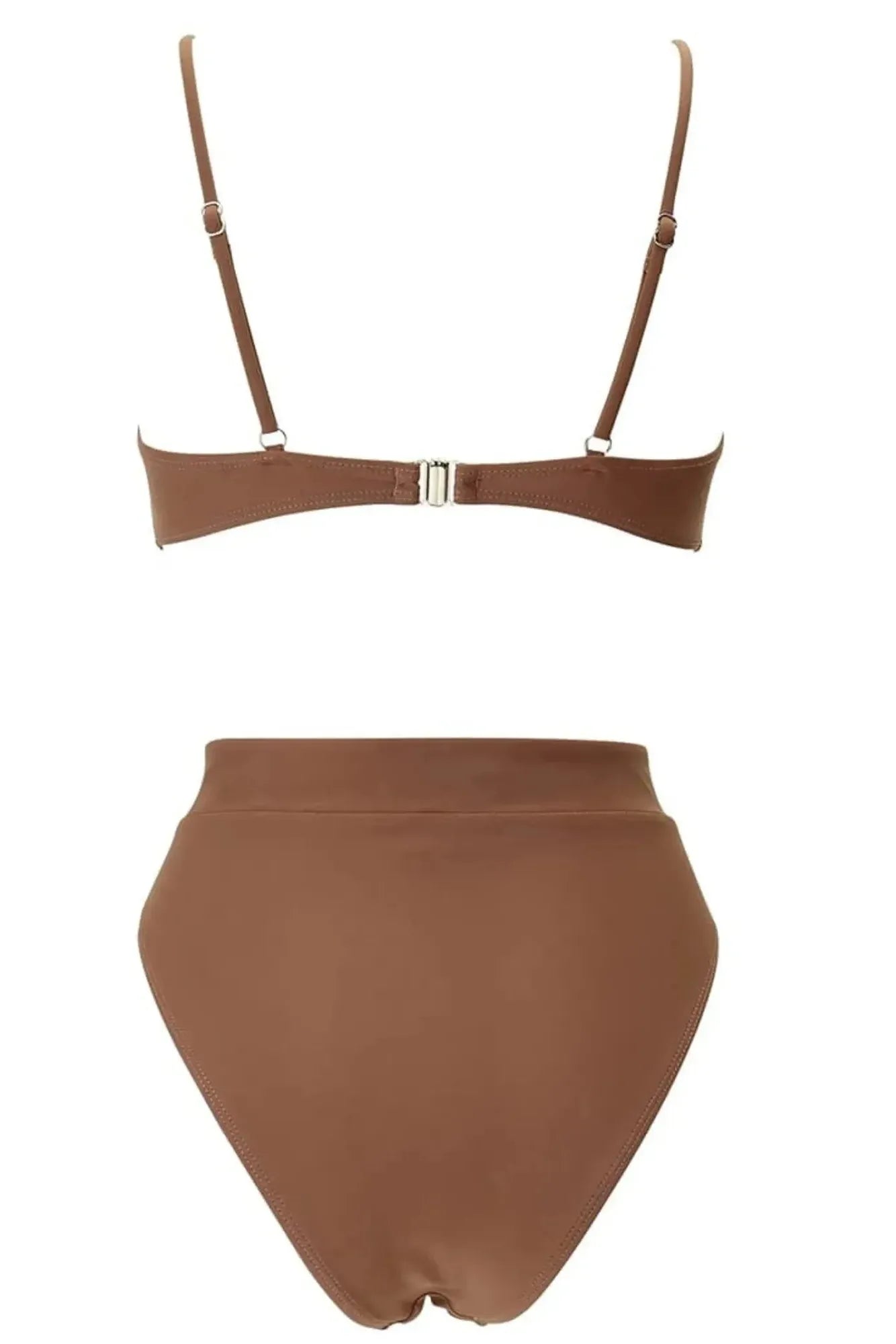 MOSHENGQI Women High Wasited Bikini Shoulder Strap 2 Piece High Cut String Swimsuits-Swimwear-SUUKSESS-SUUKSESS