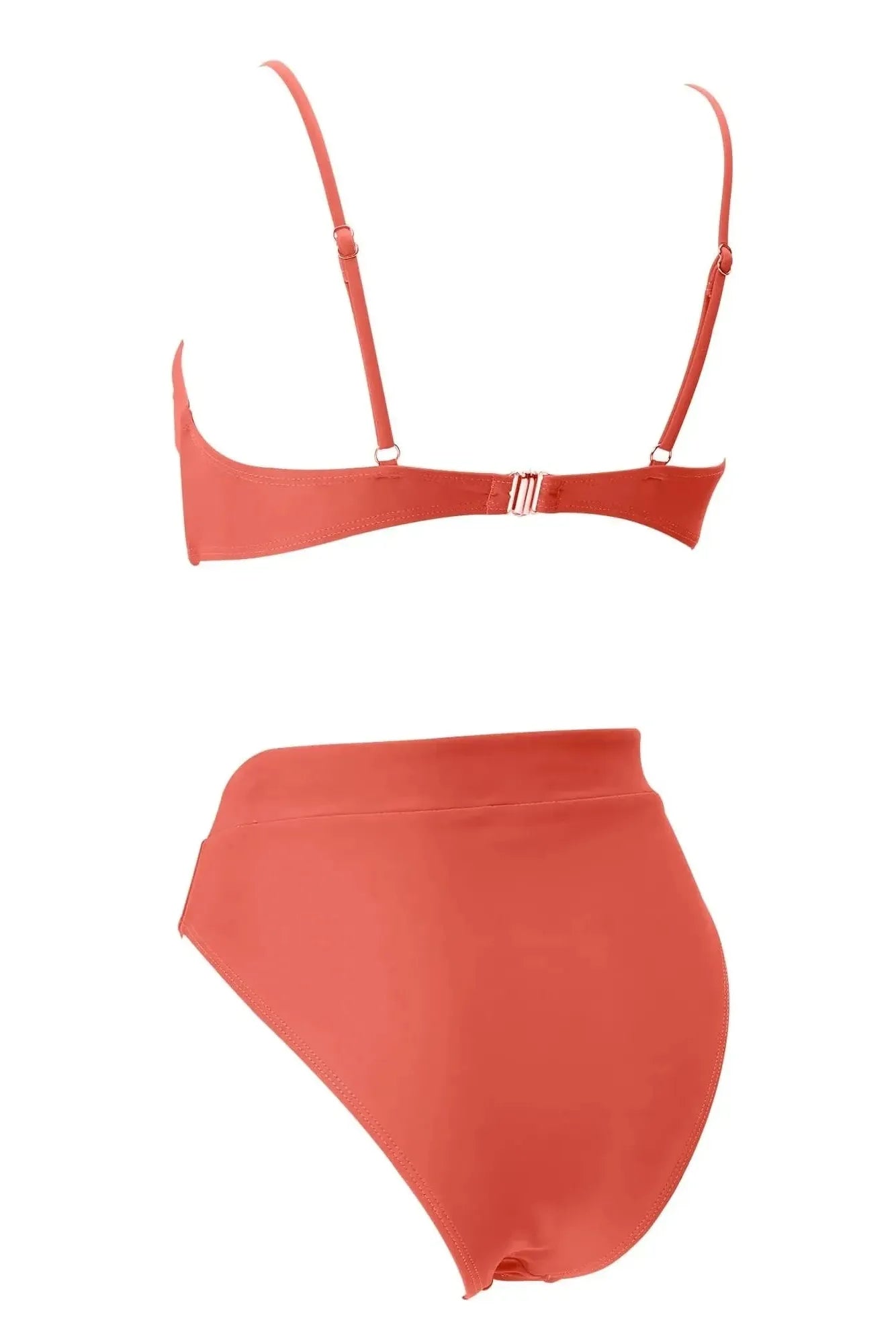 MOSHENGQI Women High Wasited Bikini Shoulder Strap 2 Piece High Cut String Swimsuits-Swimwear-SUUKSESS-SUUKSESS