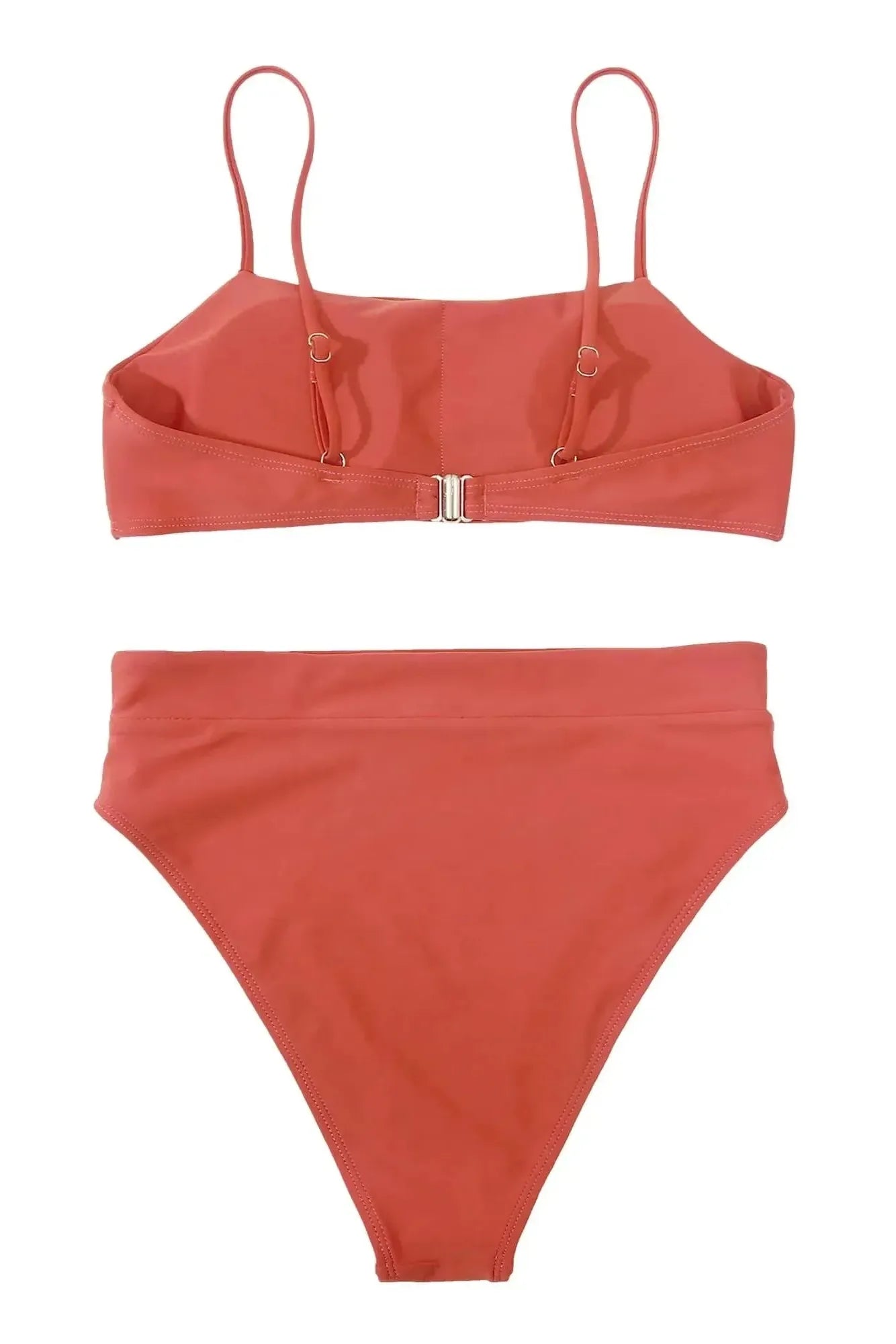 MOSHENGQI Women High Wasited Bikini Shoulder Strap 2 Piece High Cut String Swimsuits-Swimwear-SUUKSESS-SUUKSESS