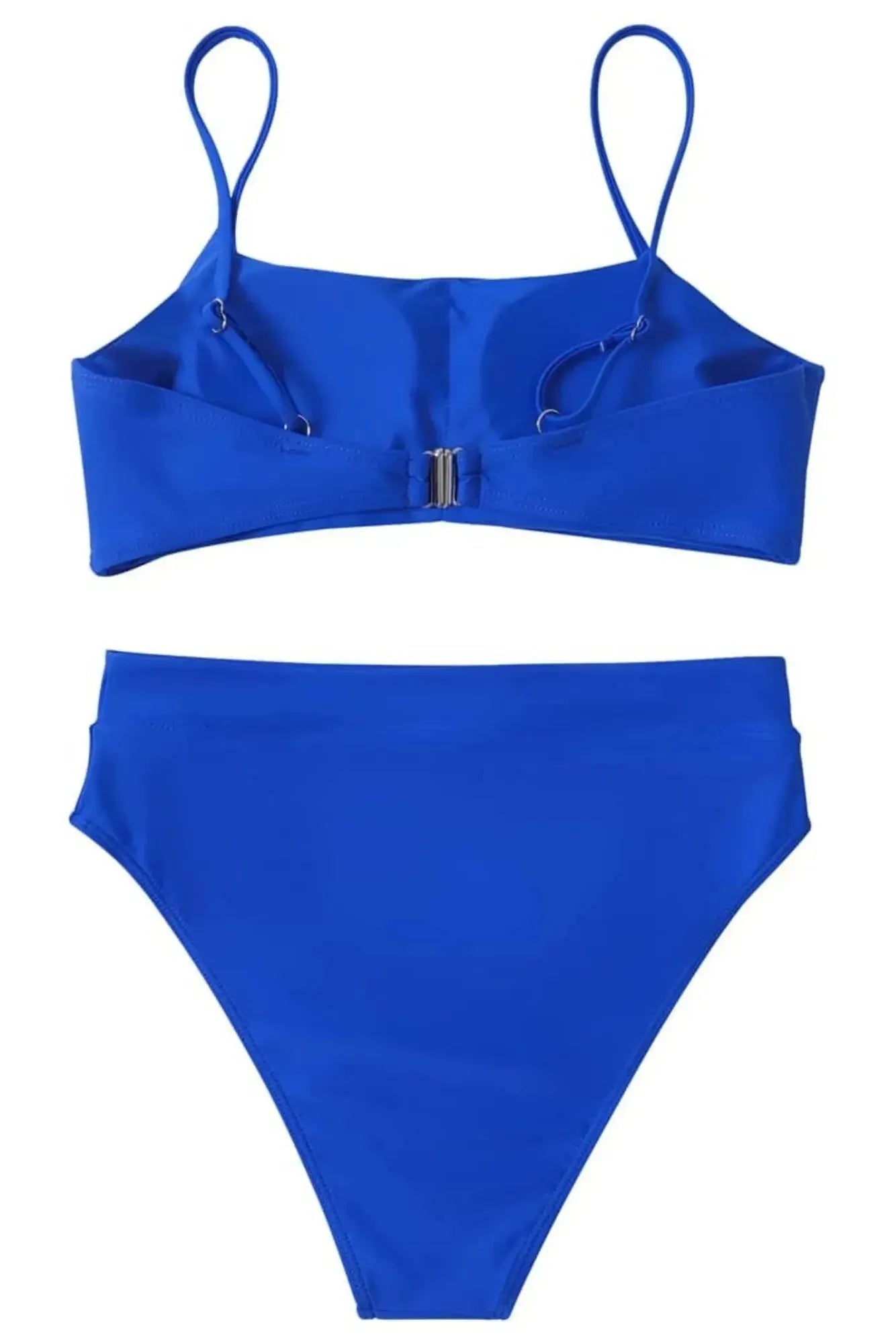MOSHENGQI Women High Wasited Bikini Shoulder Strap 2 Piece High Cut String Swimsuits-Swimwear-SUUKSESS-SUUKSESS
