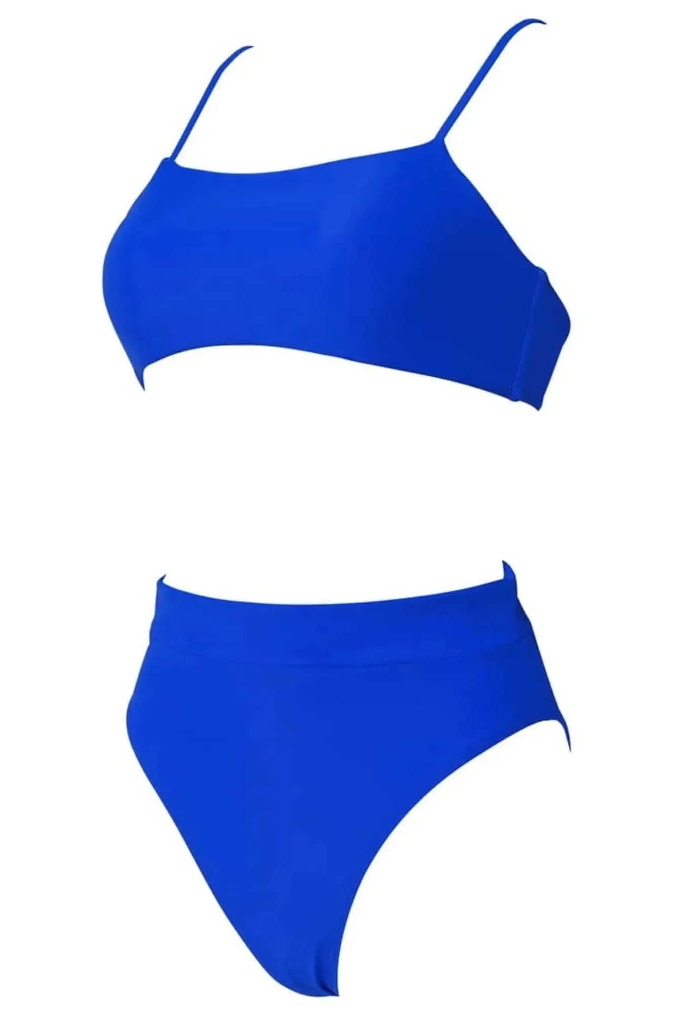 MOSHENGQI Women High Wasited Bikini Shoulder Strap 2 Piece High Cut String Swimsuits-Swimwear-SUUKSESS-SUUKSESS