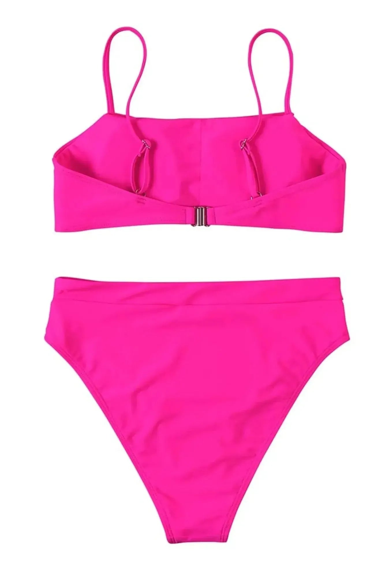 MOSHENGQI Women High Wasited Bikini Shoulder Strap 2 Piece High Cut String Swimsuits-Swimwear-SUUKSESS-SUUKSESS