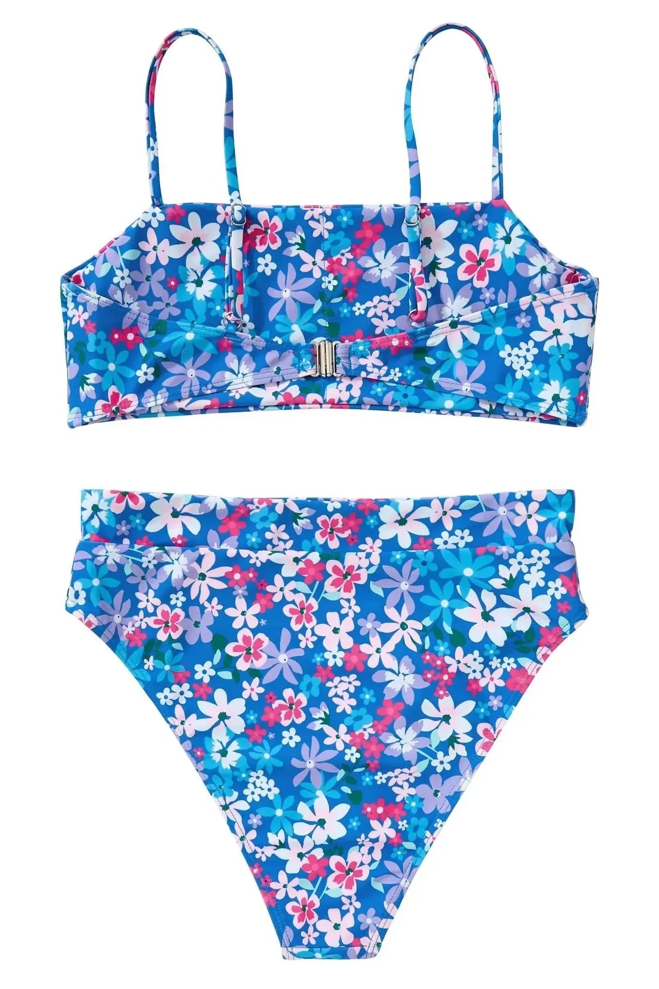 MOSHENGQI Women High Wasited Bikini Shoulder Strap 2 Piece High Cut String Swimsuits-Swimwear-SUUKSESS-SUUKSESS