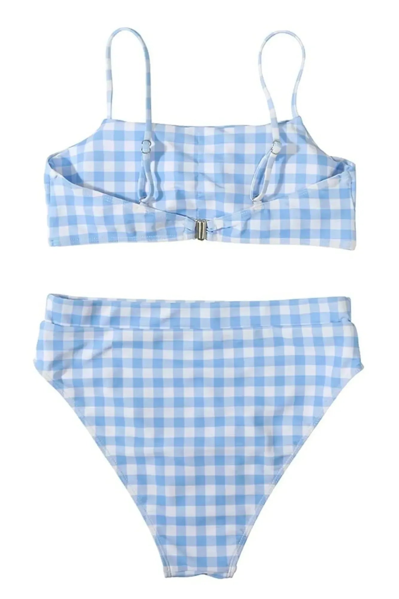 MOSHENGQI Women High Wasited Bikini Shoulder Strap 2 Piece High Cut String Swimsuits-Swimwear-SUUKSESS-SUUKSESS