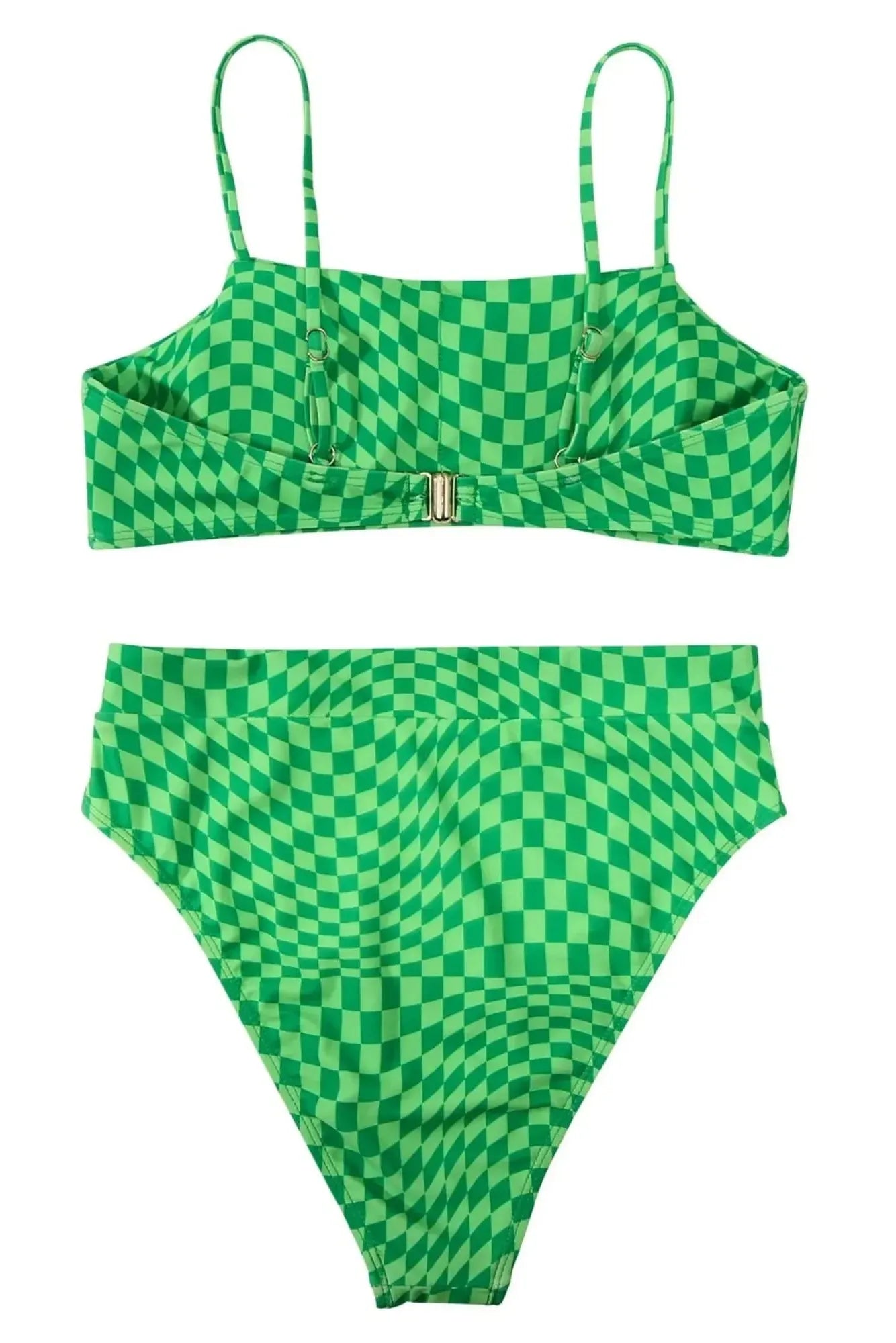 MOSHENGQI Women High Wasited Bikini Shoulder Strap 2 Piece High Cut String Swimsuits-Swimwear-SUUKSESS-SUUKSESS