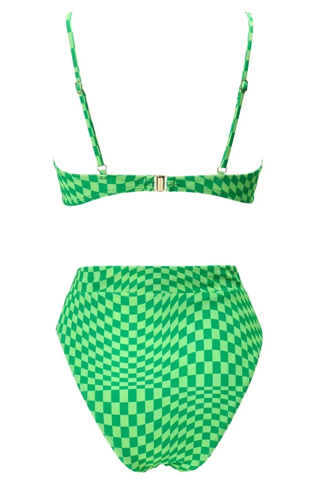 MOSHENGQI Women High Wasited Bikini Shoulder Strap 2 Piece High Cut String Swimsuits-Swimwear-SUUKSESS-SUUKSESS