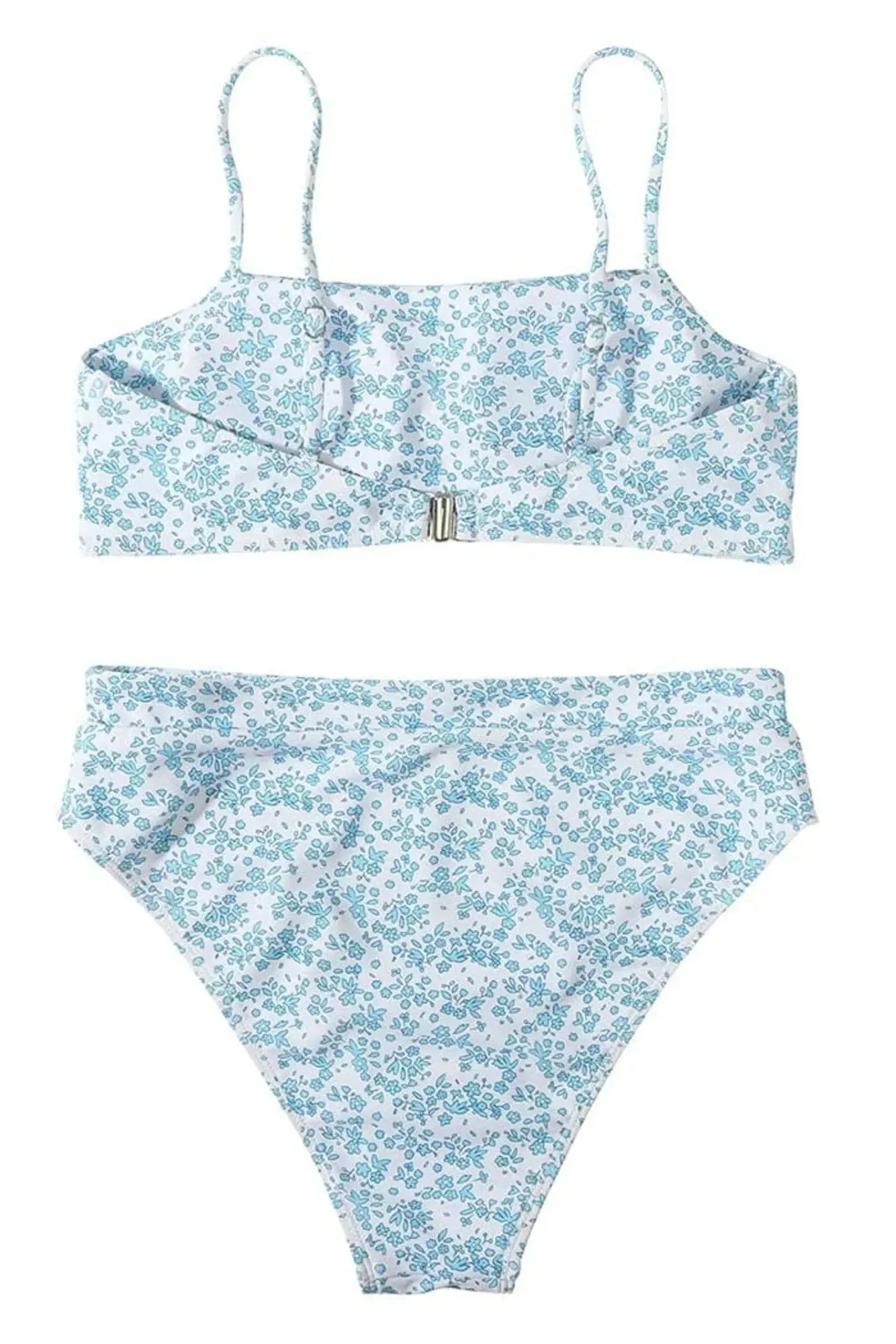 MOSHENGQI Women High Wasited Bikini Shoulder Strap 2 Piece High Cut String Swimsuits-Swimwear-SUUKSESS-SUUKSESS