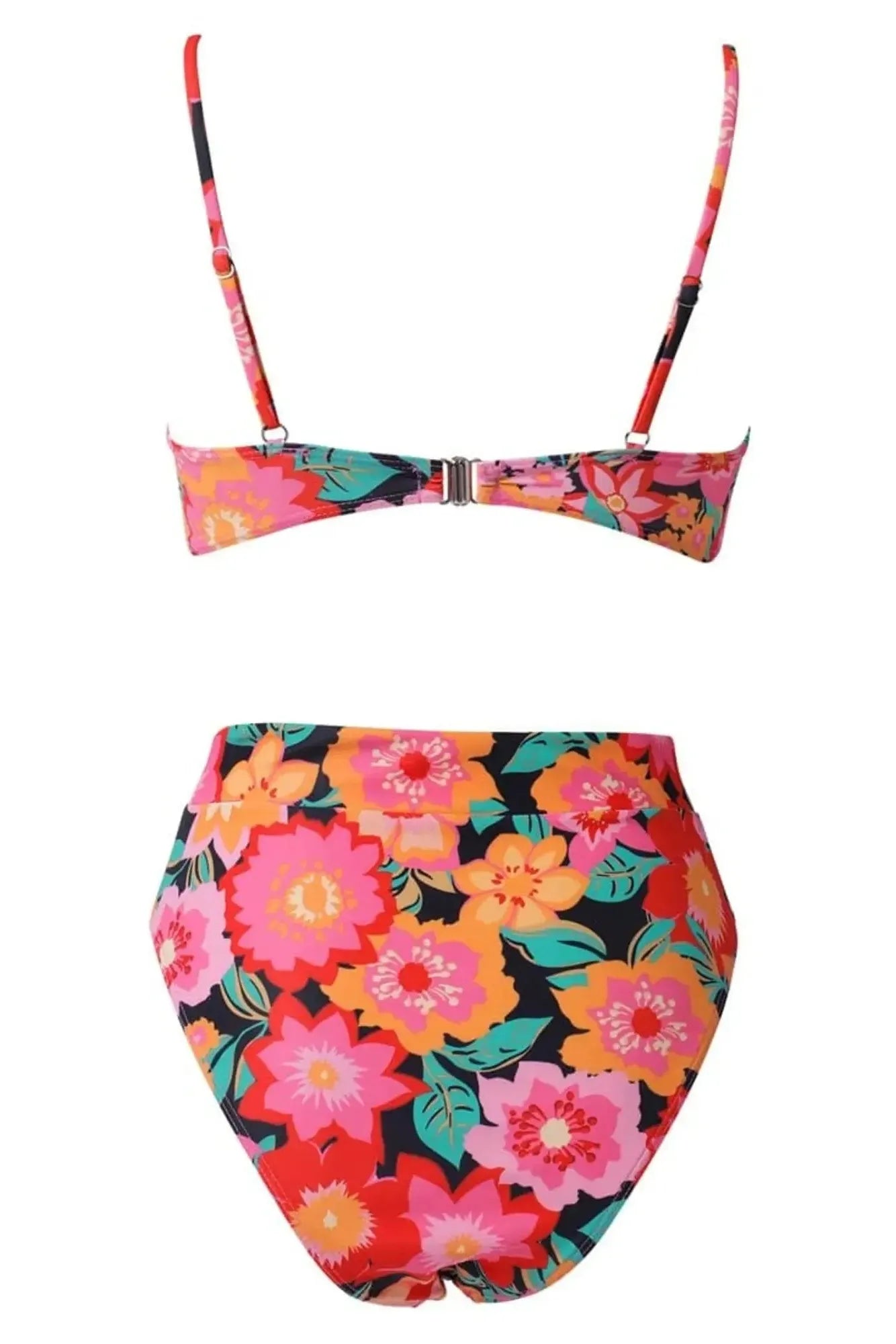 MOSHENGQI Women High Wasited Bikini Shoulder Strap 2 Piece High Cut String Swimsuits-Swimwear-SUUKSESS-SUUKSESS