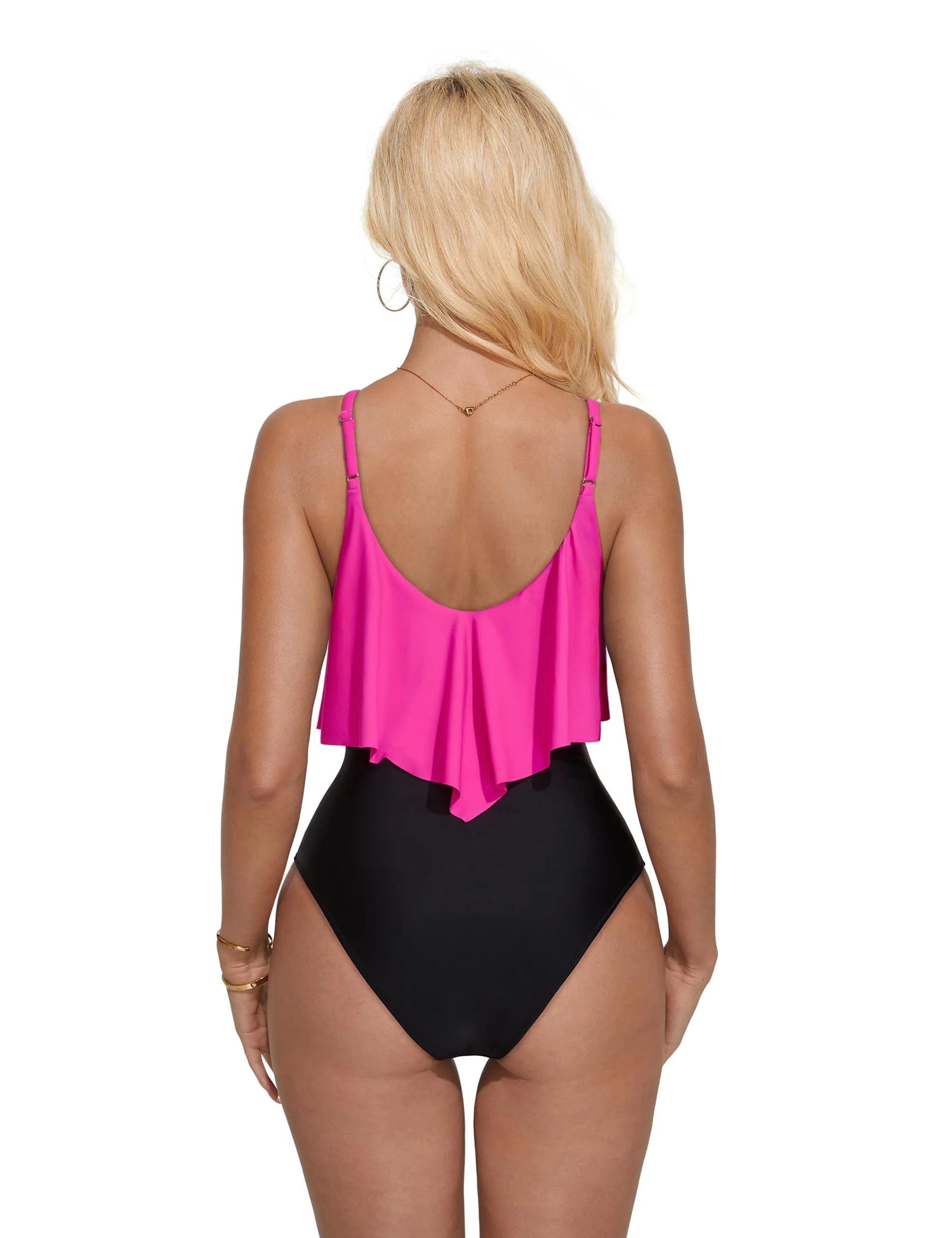 Ruffle One-Piece Ruched Swimsuits