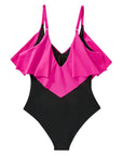 Ruffle One-Piece Ruched Swimsuits