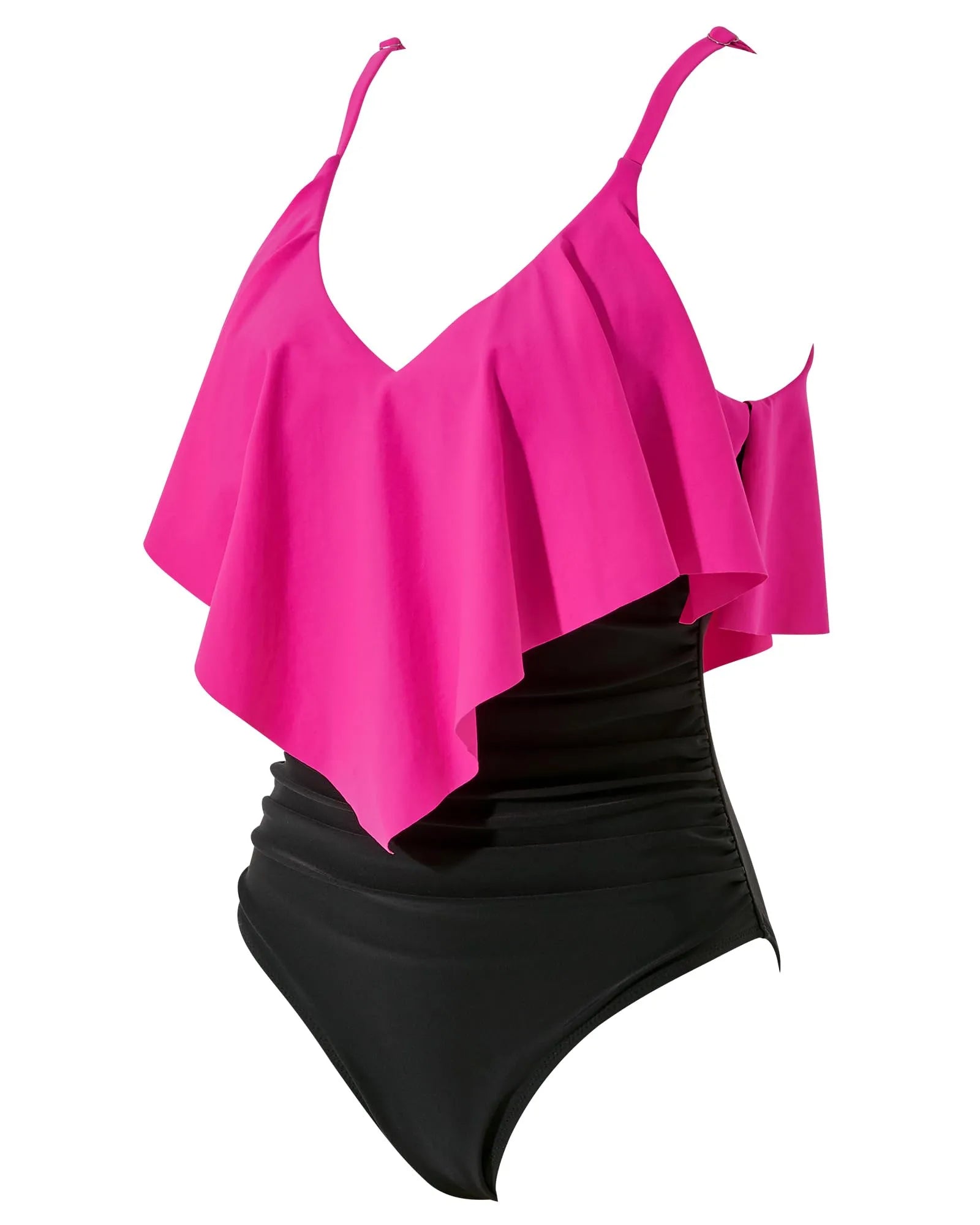 Ruffle One-Piece Ruched Swimsuits