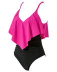 Ruffle One-Piece Ruched Swimsuits