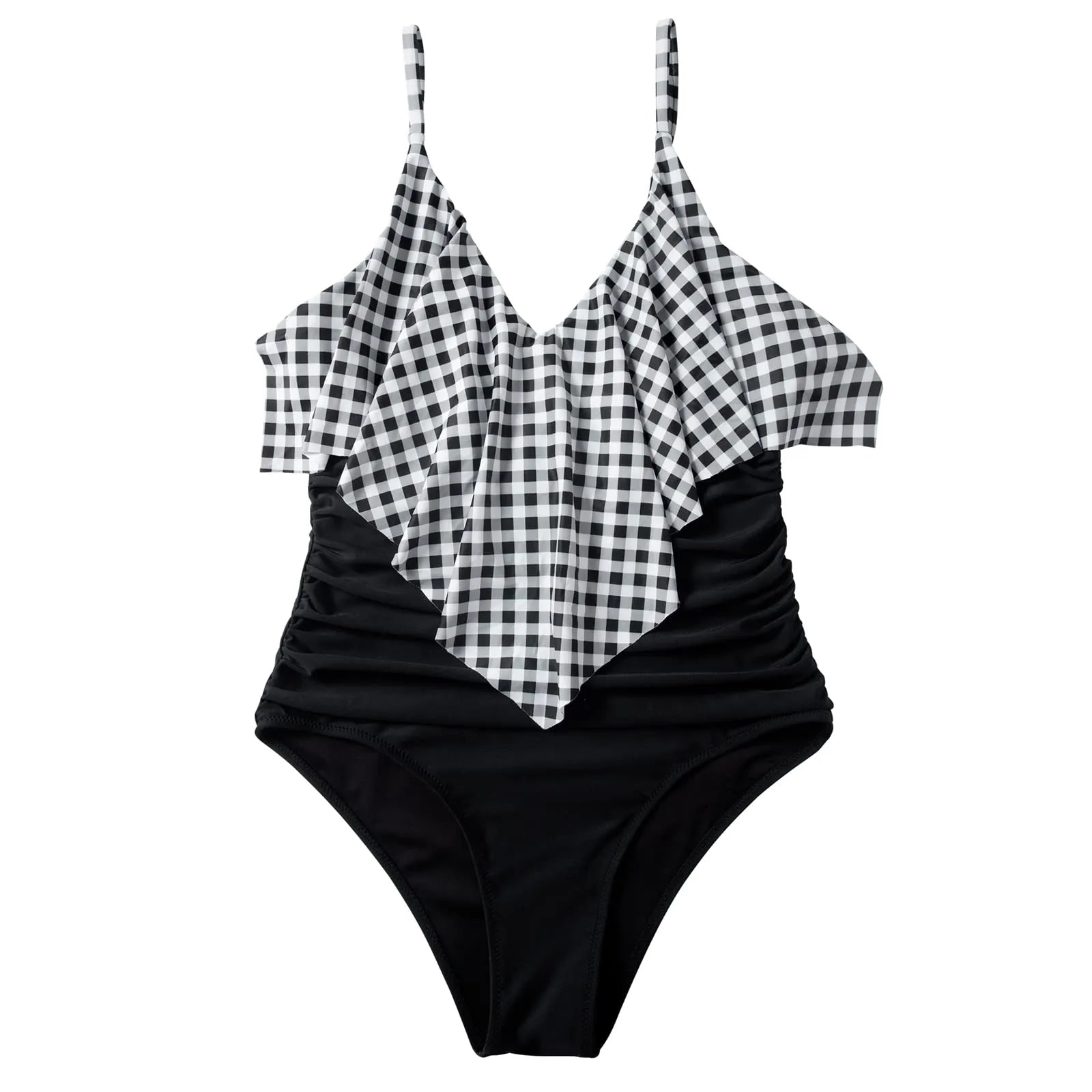 Ruffle One-Piece Ruched Swimsuits