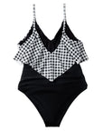 Ruffle One-Piece Ruched Swimsuits