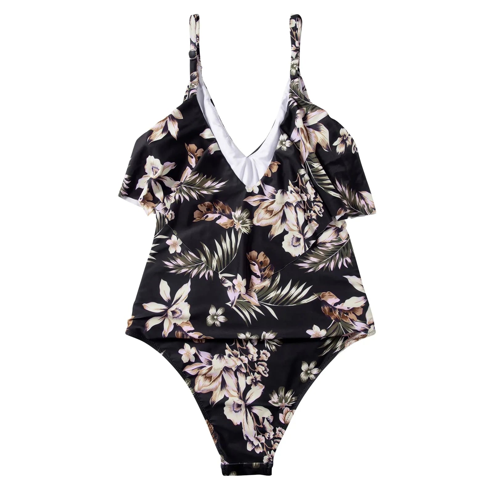 Ruffle One-Piece Ruched Swimsuits