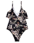 Ruffle One-Piece Ruched Swimsuits