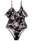 Ruffle One-Piece Ruched Swimsuits