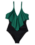 Ruffle One-Piece Ruched Swimsuits