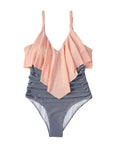 Ruffle One-Piece Ruched Swimsuits