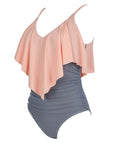 Ruffle One-Piece Ruched Swimsuits