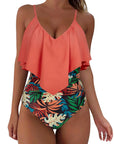 Ruffle One-Piece Ruched Swimsuits