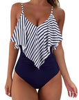 Ruffle One-Piece Ruched Swimsuits
