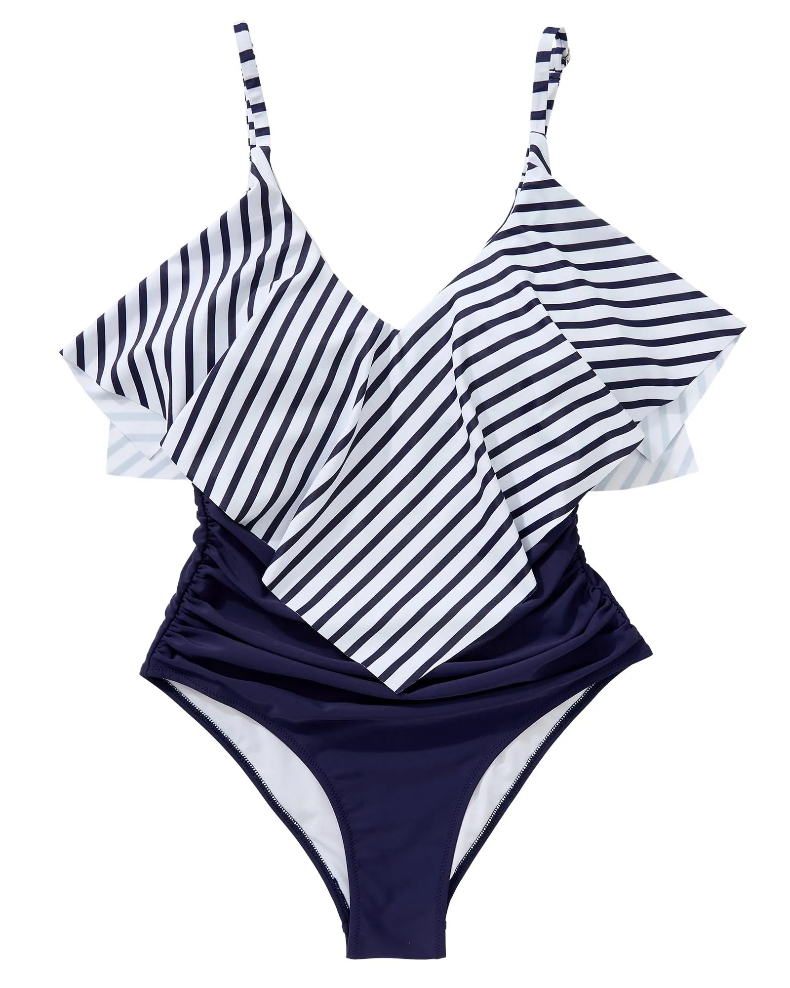 Ruffle One-Piece Ruched Swimsuits