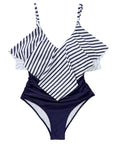Ruffle One-Piece Ruched Swimsuits