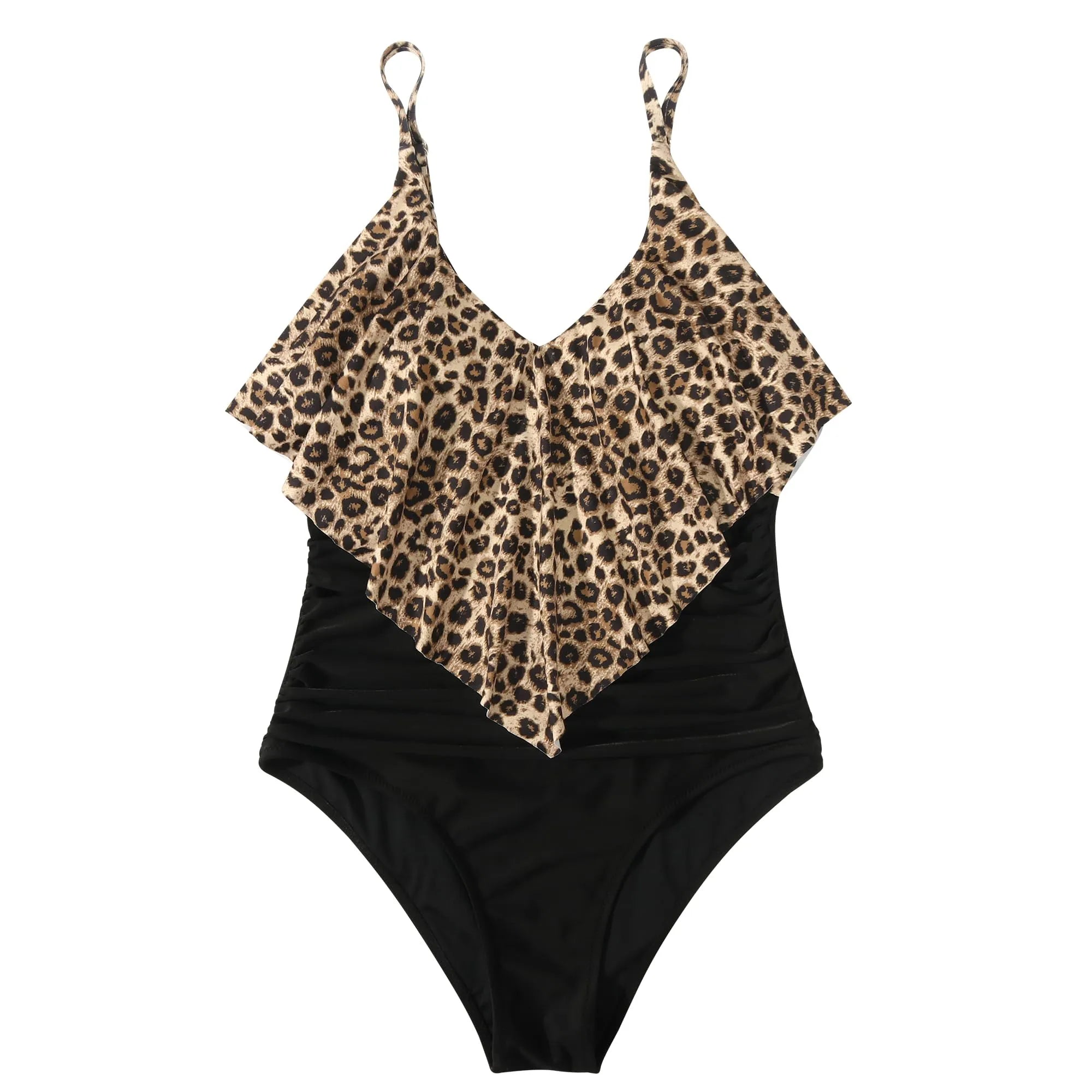 Ruffle One-Piece Ruched Swimsuits