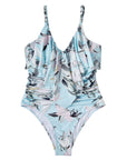 Ruffle One-Piece Ruched Swimsuits