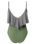 Ruffle One-Piece Ruched Swimsuits