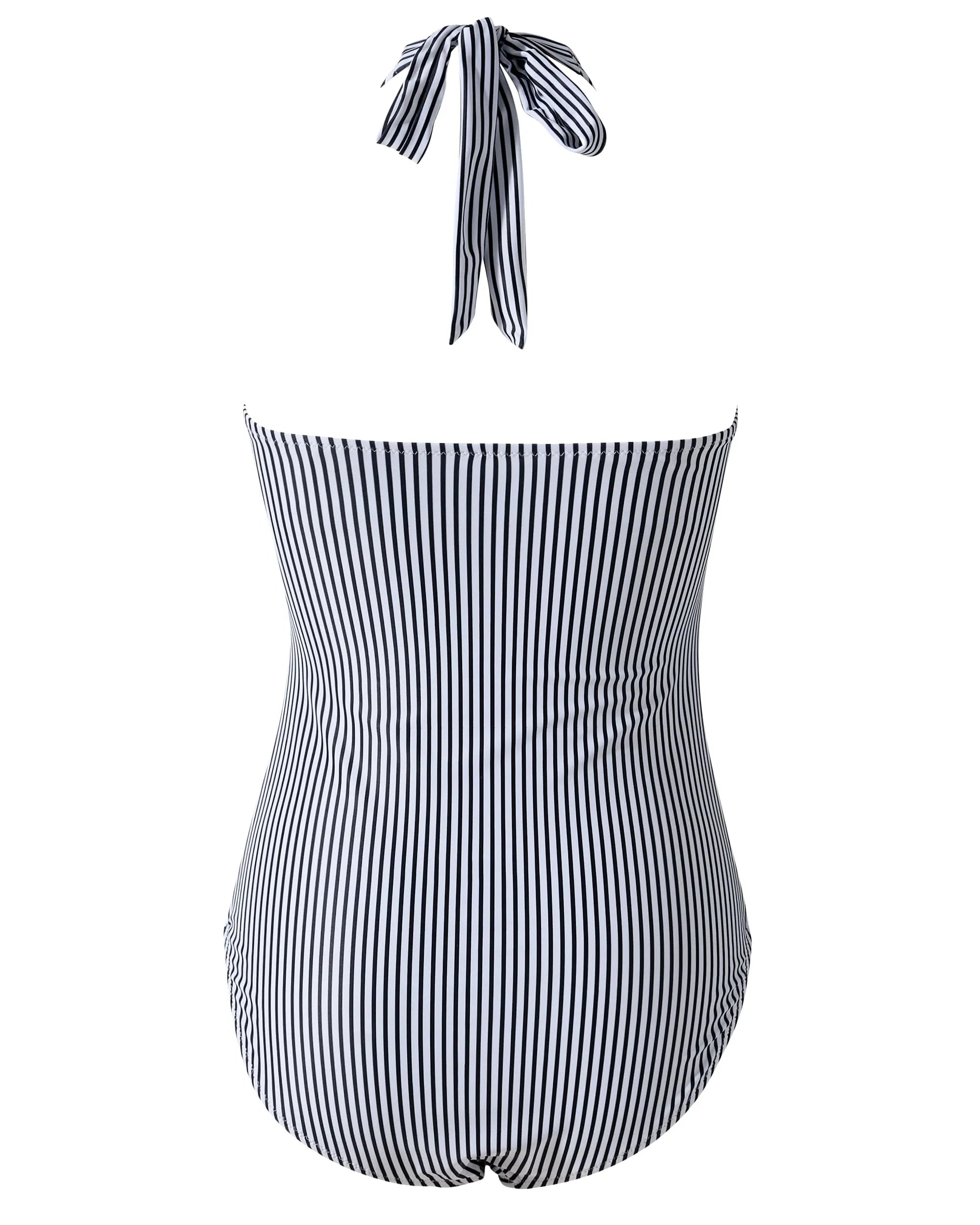 Floral Halter Push-Up Swimsuits