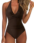 Floral Halter Push-Up Swimsuits