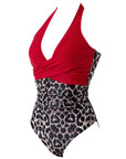 Floral Halter Push-Up Swimsuits